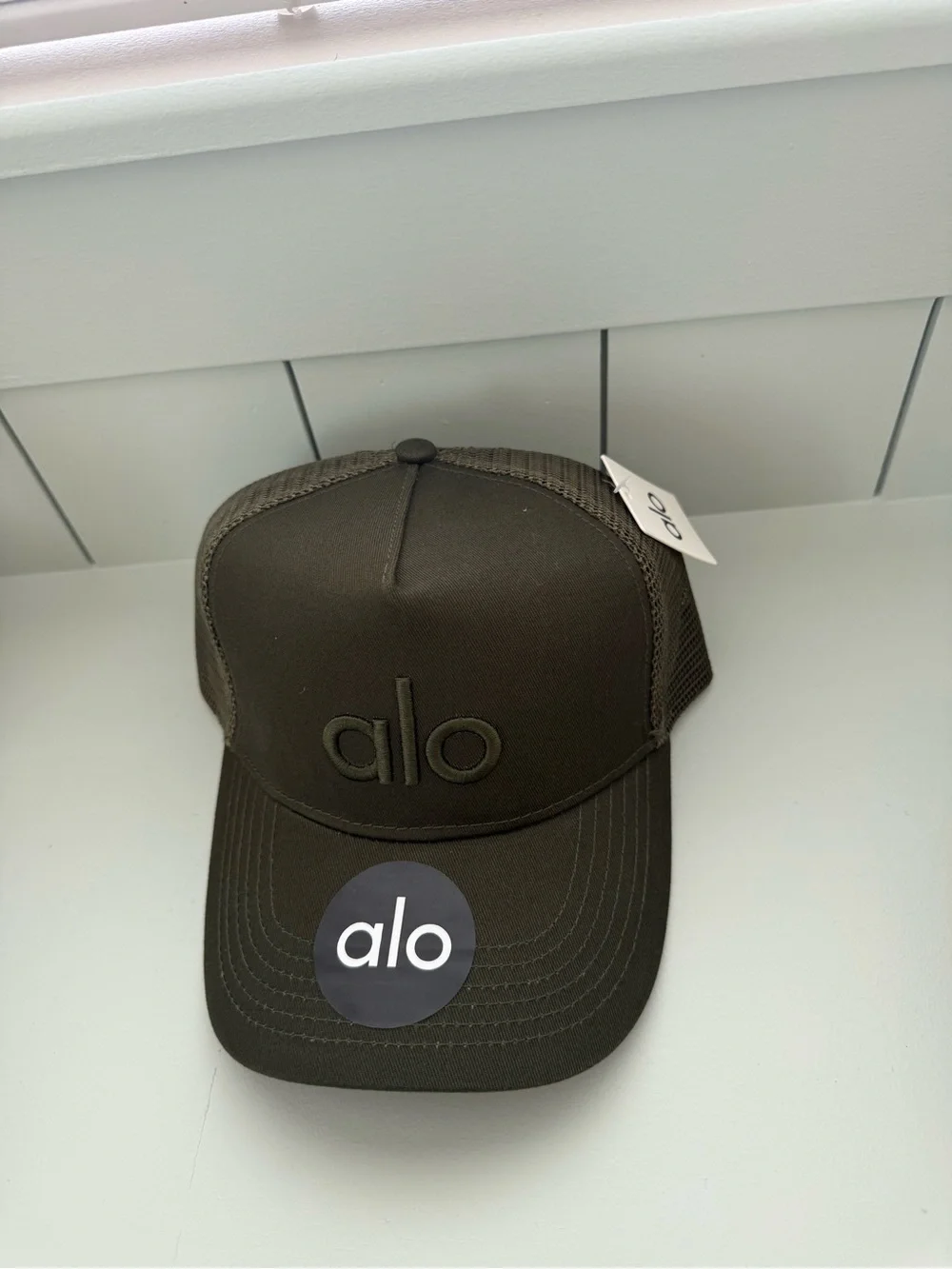 New Alo SnapBack Hat in Olive